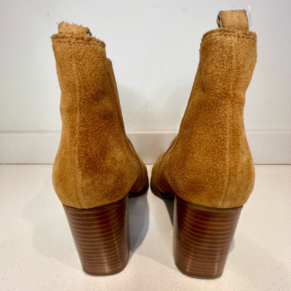 Marc Fisher LTD Alva Bootie Chestnut Brown Suede Size 8.5 - Picture 8 of 13